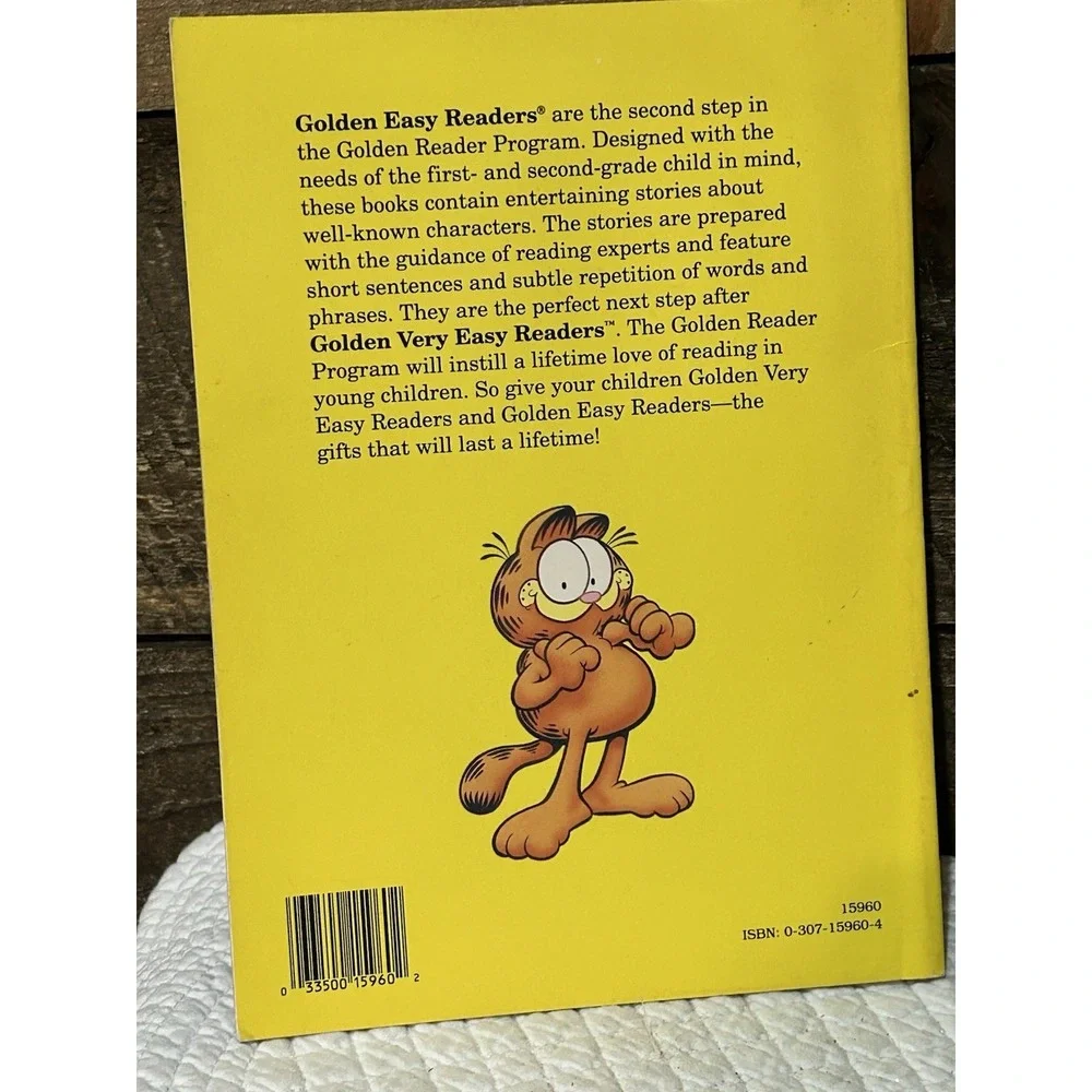Garfield Cat At The Gym Jim Davis Paperback Book Western Publishing Golden PB